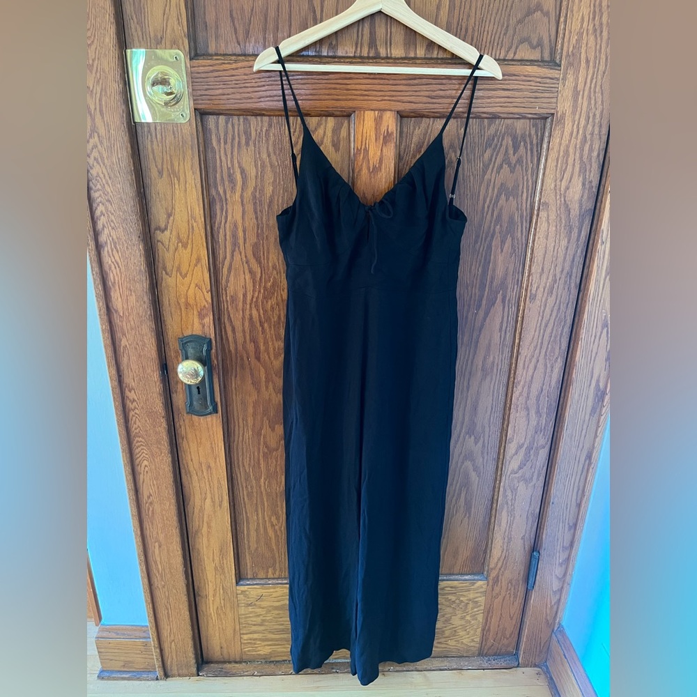 ASTR the label Women's Black Tie Front Jumpsuit Medium VGUC
